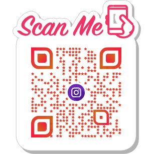 Example customized output from the Profile Card QR Generator