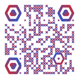 Example customized output from the Menu QR Generator